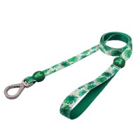 Free design custom rubber logo polyester durable pet accessories leash