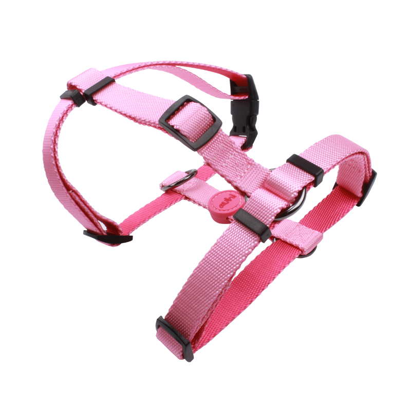 Adjustable Cheap Nylon Pure Solid H-Shaped Pet Harness