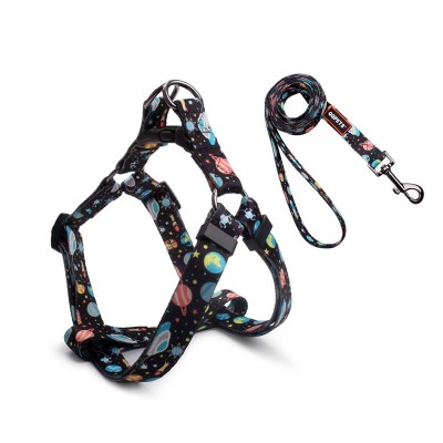 Personal custom adjustable polyester pet harness lead for walking