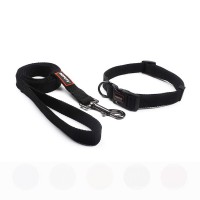 High quality pure color pet dog collar leash wholesale